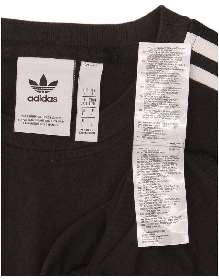 Tricou pentru bărbați Adidas Top mare, negru, bumbac