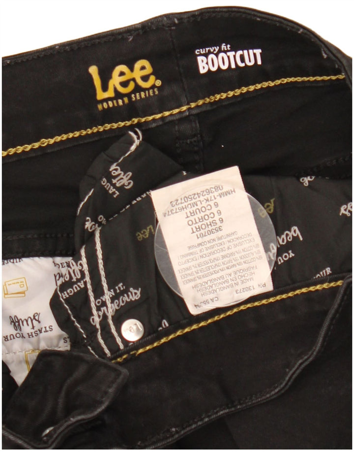 Pantaloni casual LEE pentru femei, cu croiala curbată, cu boboci, US 6 Medium W27 L30 Negru