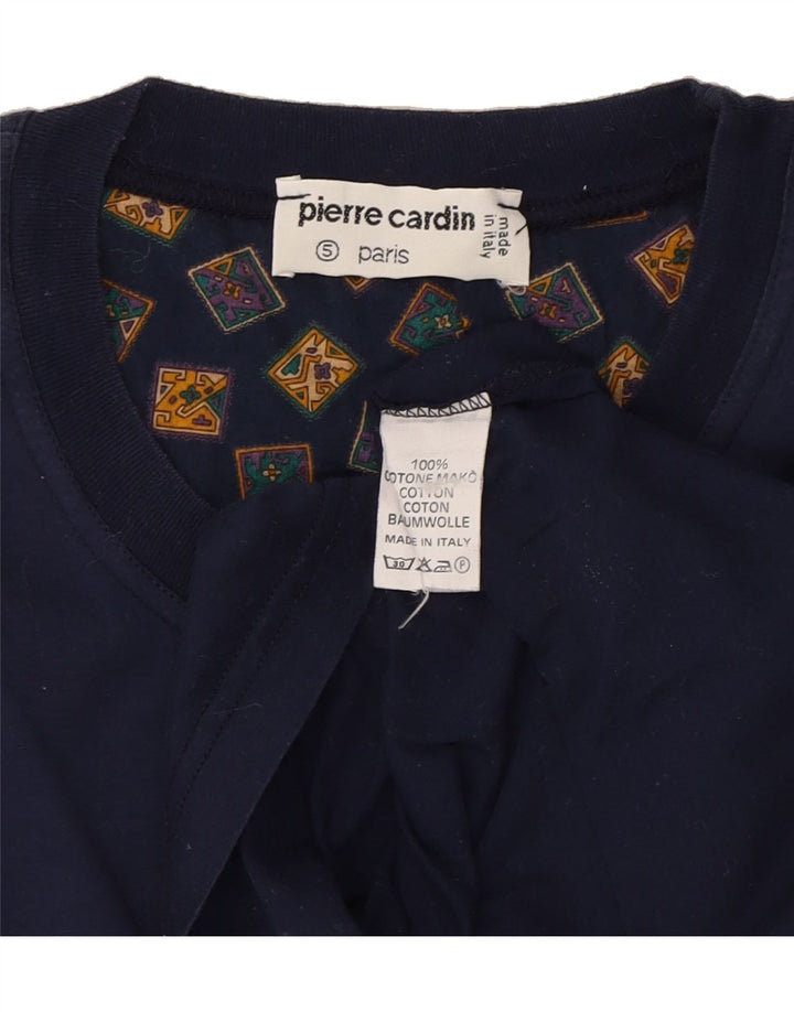 PIERRE CARDIN Mens T-Shirt Top  Small Navy Blue Vintage Pierre Cardin and Second-Hand Pierre Cardin from Messina Hembry 