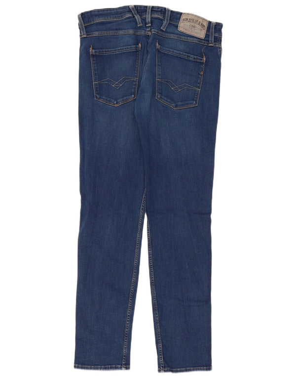 Replay Blugi Anbass Slim pentru femei W34 L32 Bumbac albastru