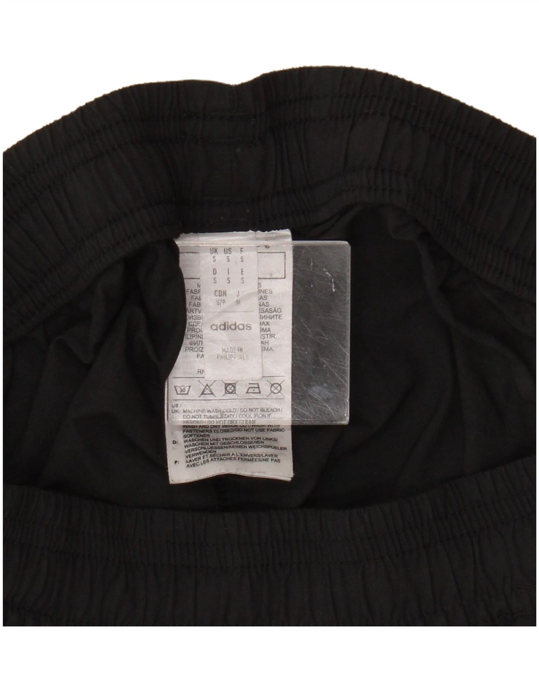 Pantaloni scurți sport Adidas pentru femei UK 10 Small Negru Poliamidă