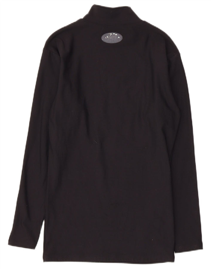 Top pentru femei Under Armour cu mânecă lungă UK 10 Small Black Nylon