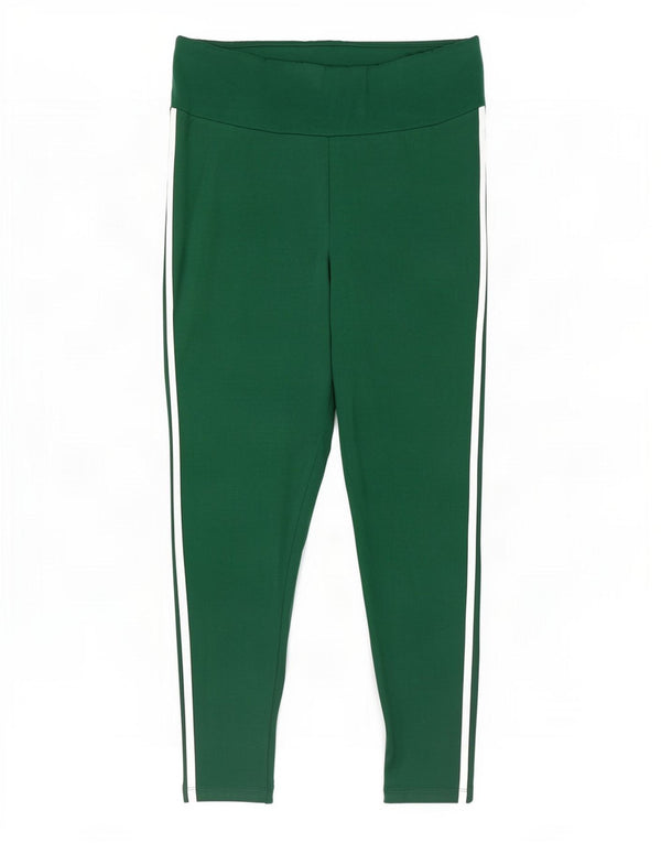 Leggings pentru femei Adidas UK 18 XL verde bumbac