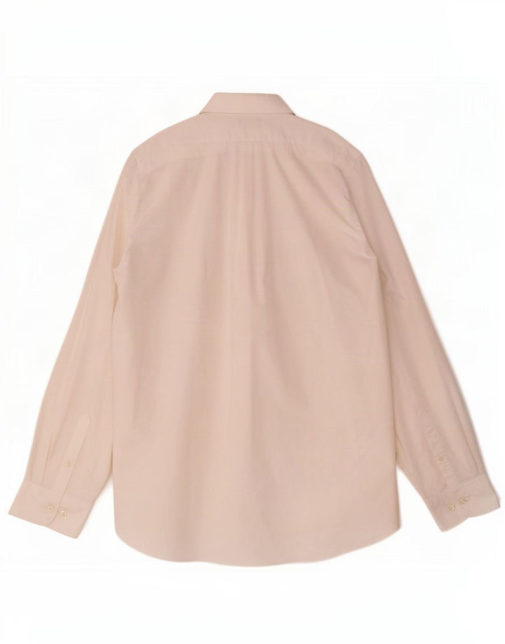 Cămașă clasică pentru bărbați Chaps Mărimea 17 1/2 XL Bumbac alb