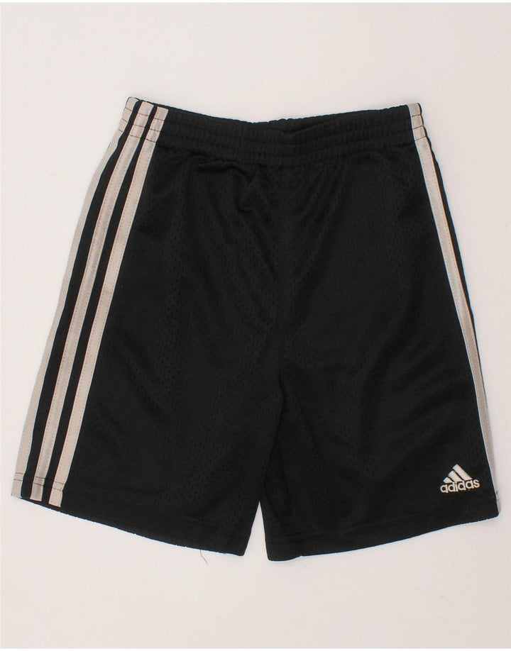 ADIDAS Boys Sport Shorts 4-5 Years  Black Polyester Vintage Adidas and Second-Hand Adidas from Messina Hembry 