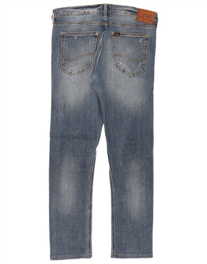 Blugi slim Luke Distressed LEE pentru femei W31 L29 bumbac albastru