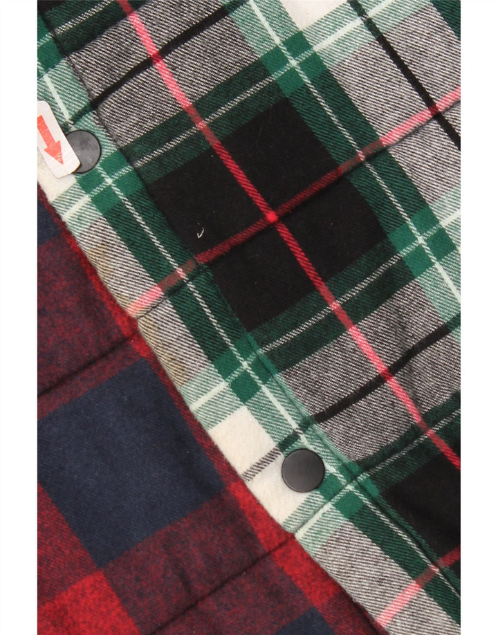Cămașă pentru bărbați Zara Lumberjack Flannel Bumbac în carouri, multicoloră, medie