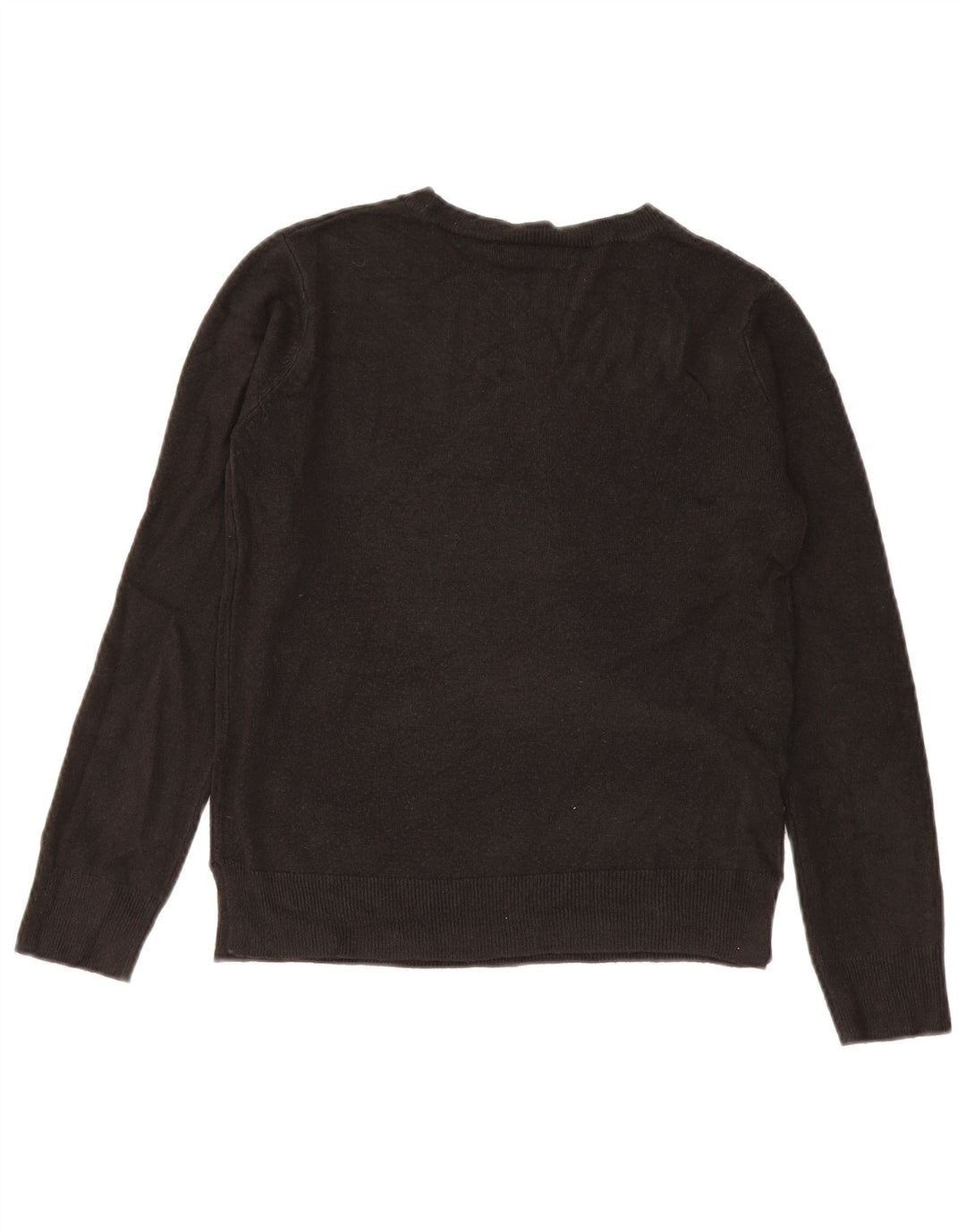 Pulover pentru femei Marks & Spencer cu decolteu triplu UK 12 Medium Negru Acrilic