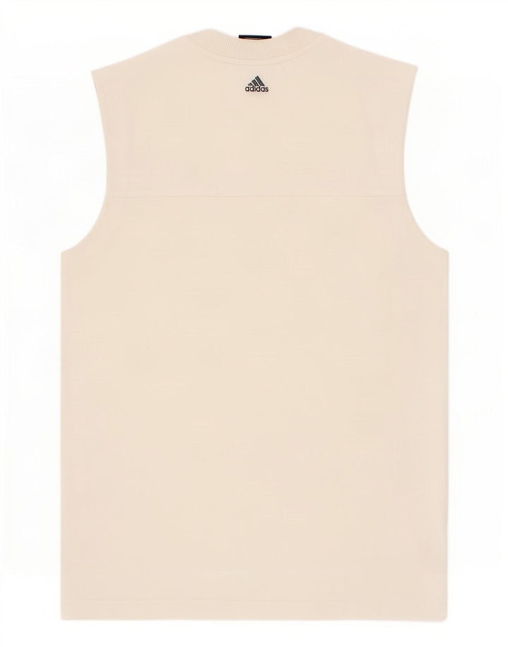 Vest Vest Top pentru bărbați Adidas Bumbac cu dungi albe mici