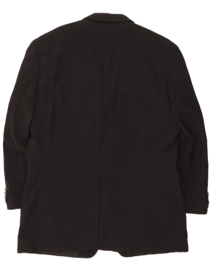 Blazer pentru bărbați HUGO BOSS cu 3 nasturi EU 54 2XL Lână neagră