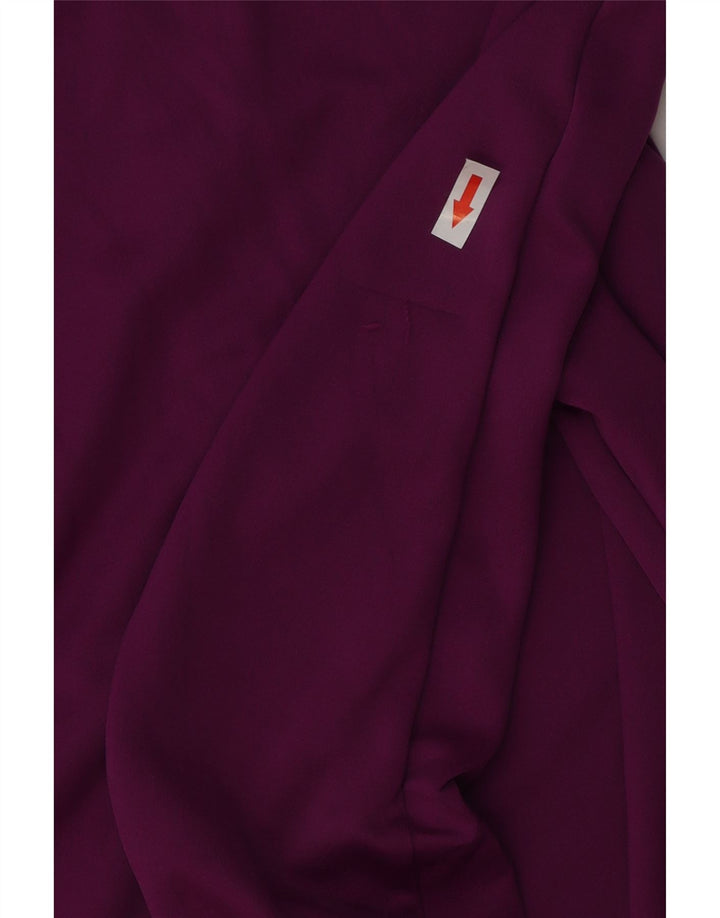 Top de trening Nike Dri Fit Zip Neck Pullover pentru femei UK 10 Small Violet