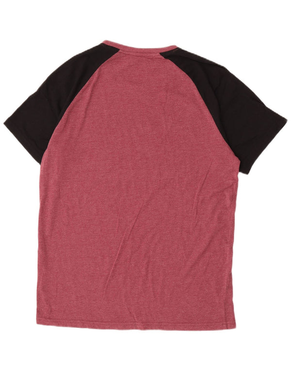 Tricou obișnuit cu mânecă scurtă pentru bărbați Bench Top mare, roșu, bumbac color bloc