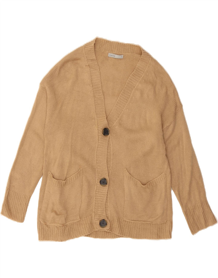 OASIS Womens Longline Cardigan Sweater UK 14 Medium Beige Acrylic Vintage Oasis and Second-Hand Oasis from Messina Hembry 