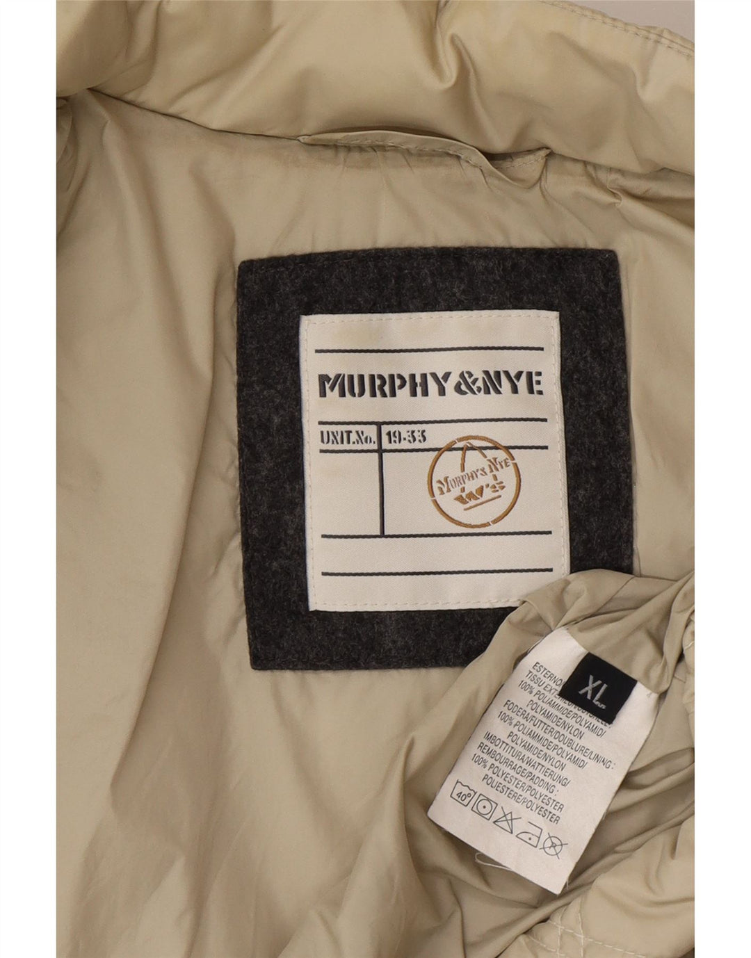Jachetă matlasată pentru femei Murphy & Nye UK 18 XL Bej Poliamidă