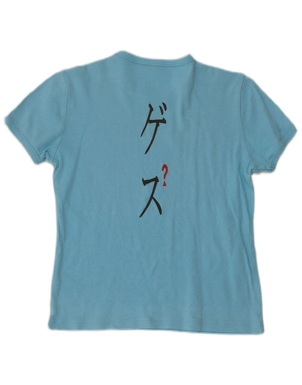 Tricou Grafic Fete GUESS Top 13-14 Ani Bumbac Albastru