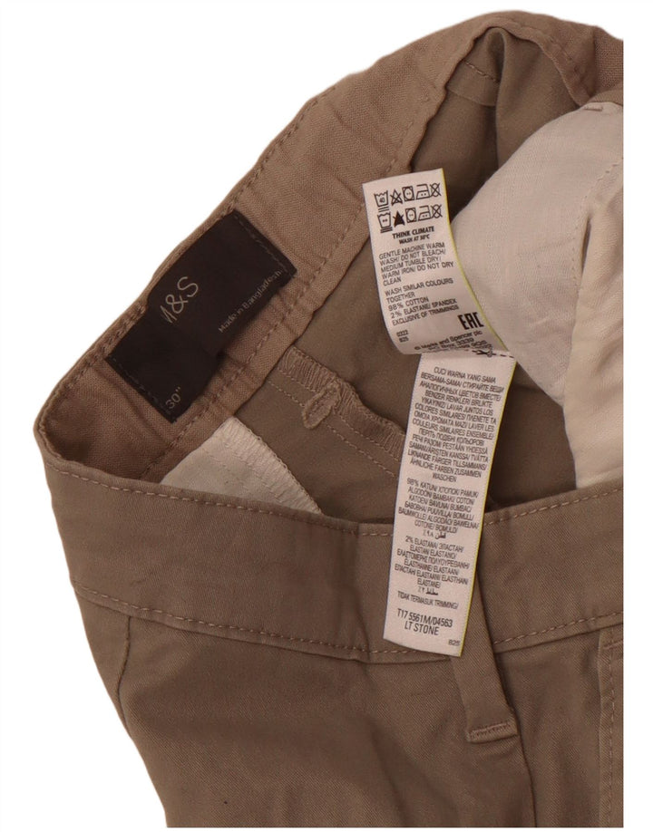 Pantaloni scurți chino pentru bărbați Marks & Spencer W30, bumbac gri mediu