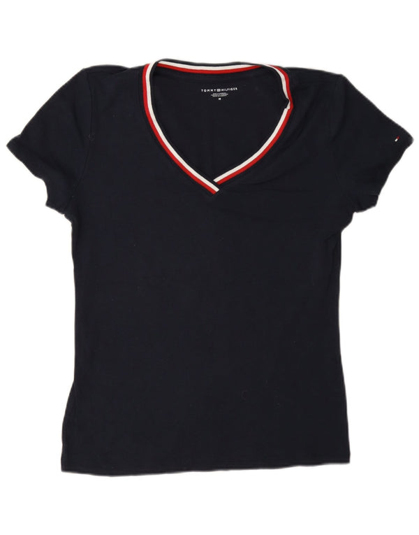 Tricou pentru femei Tommy Hilfiger Top UK 14 Medium Bleumarin Bumbac