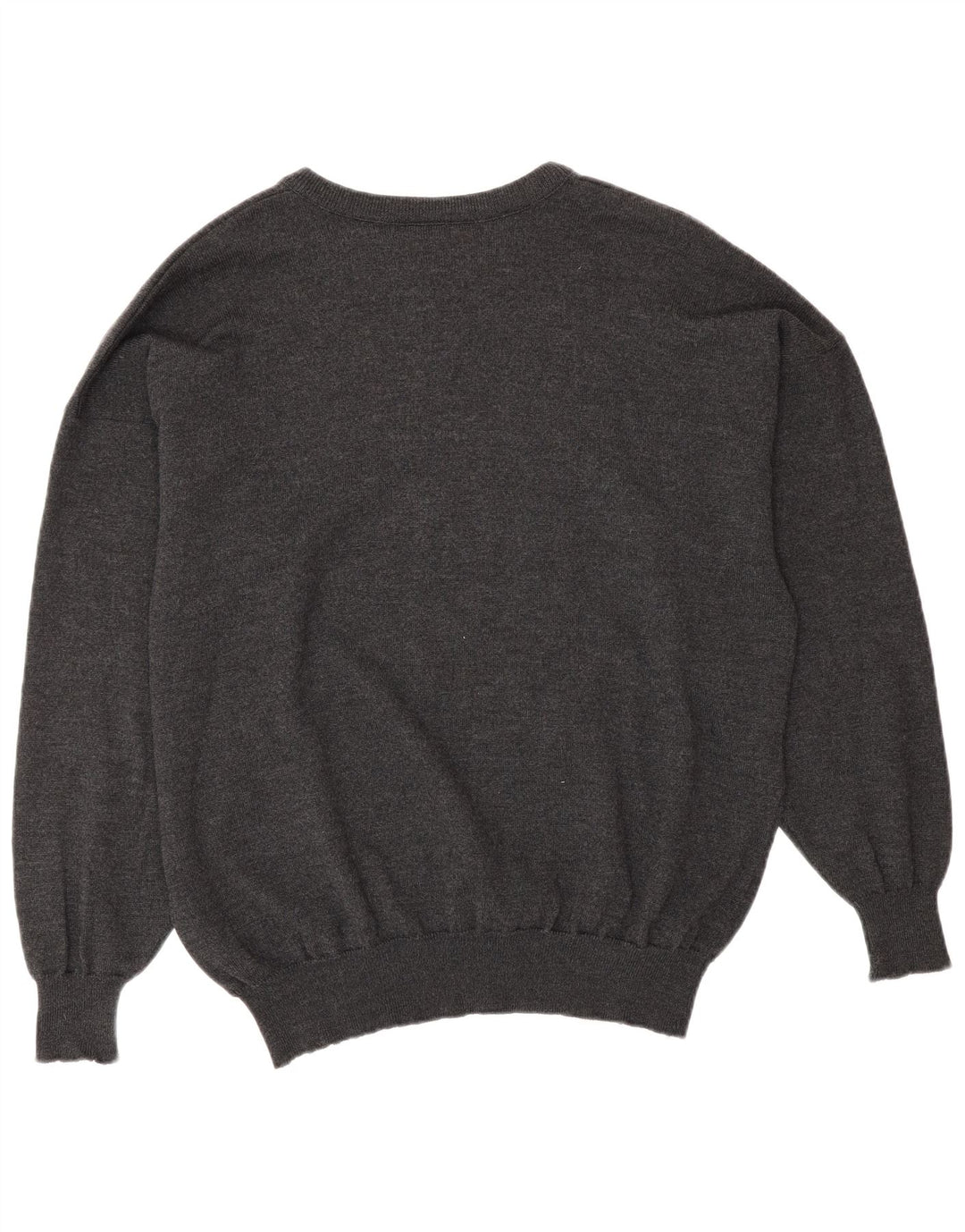 Pulover Lacoste pentru bărbați cu decolteu rotund Mărimea 8 3XL Lână gri