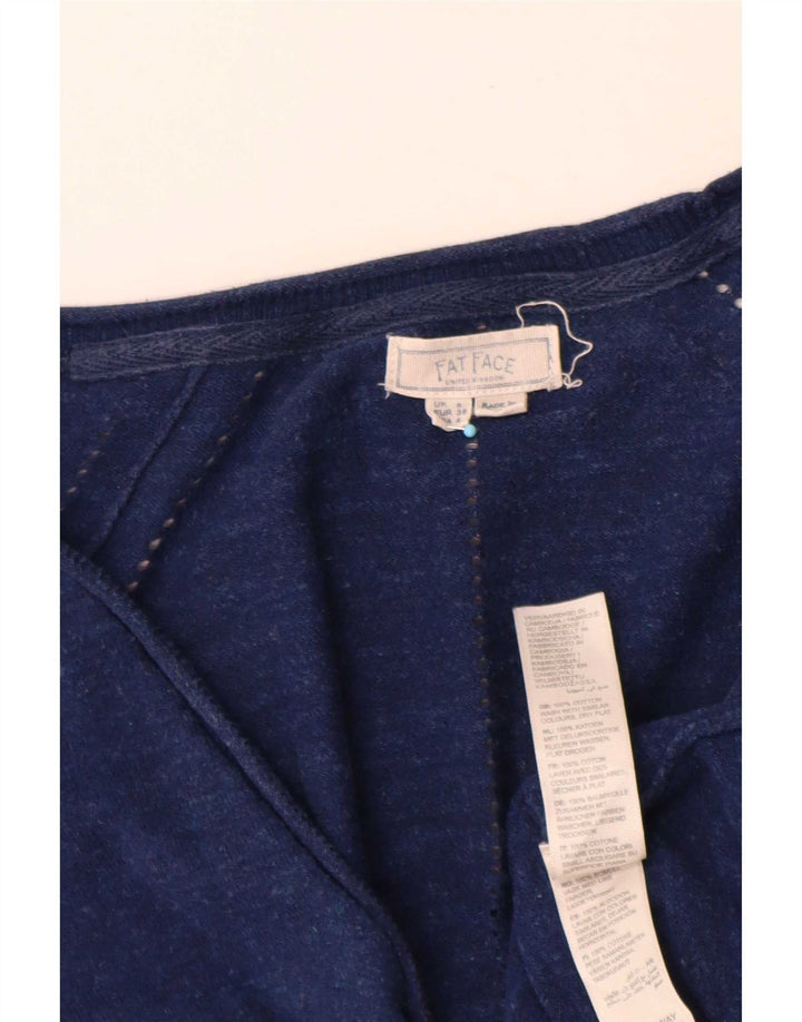 Pulover cardigan pentru femei Fat Face UK 8 Small Blue