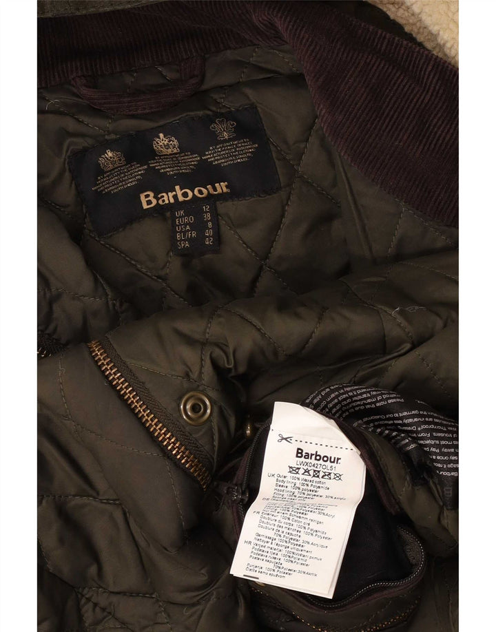 Jachetă pentru femei Barbour din bumbac cerat cu glugă UK 12 Medium Khaki