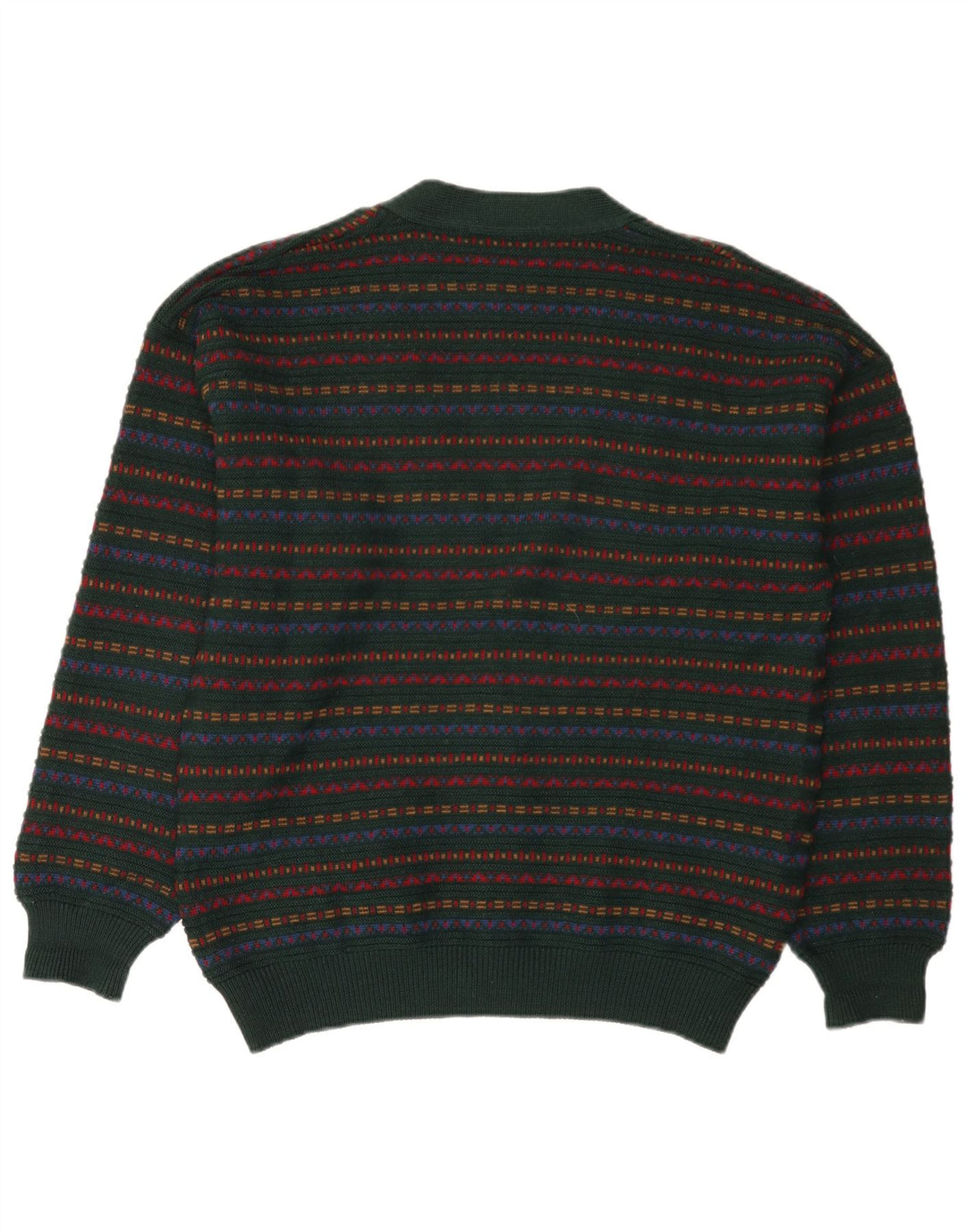 Pulover cardigan bărbați Il Granchio Lână cu dungi verzi medii