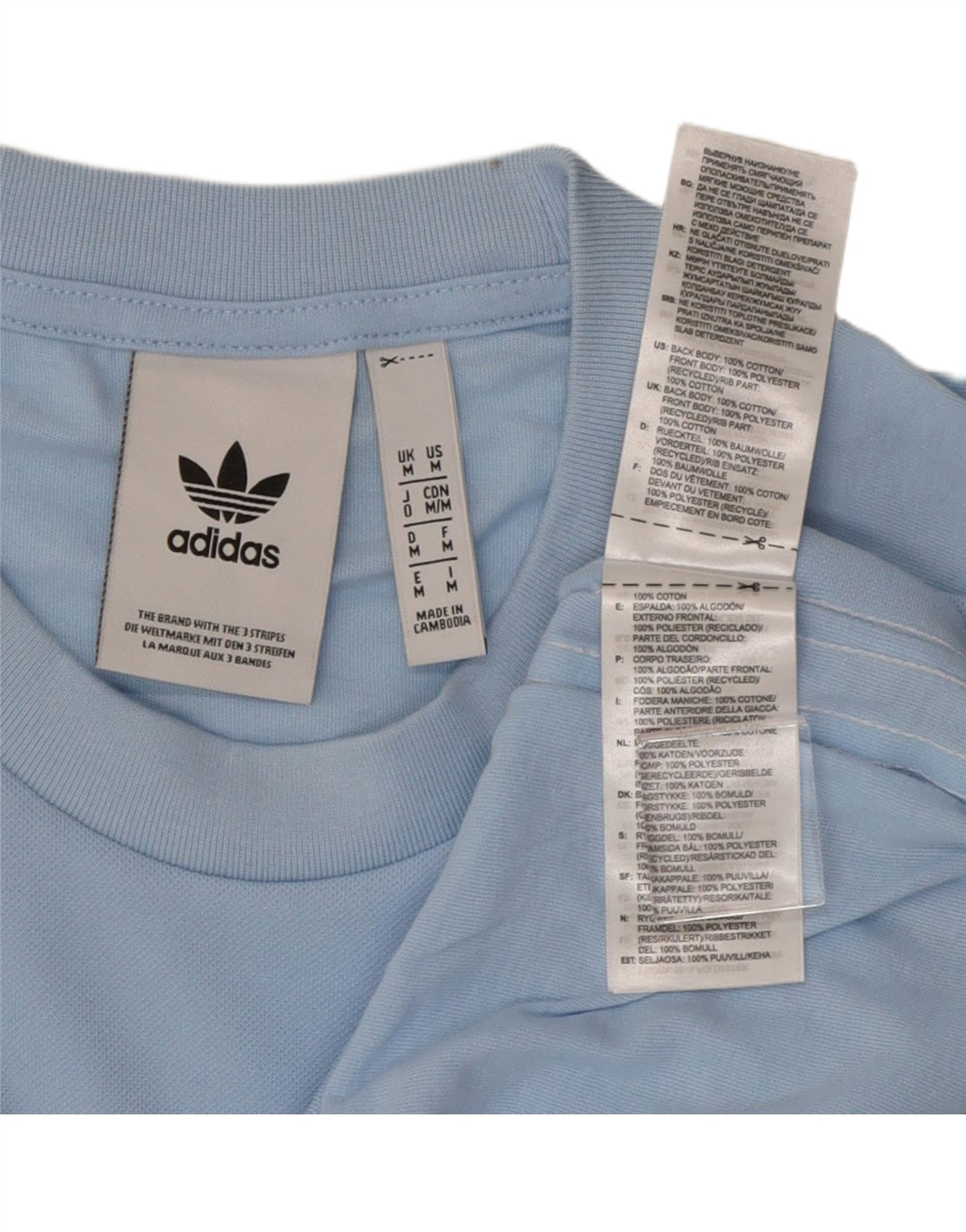 Tricou grafic ADIDAS pentru bărbați Top mediu albastru bumbac