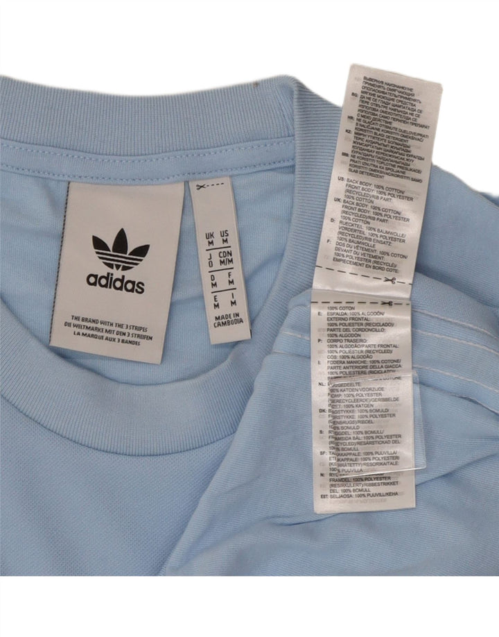 Tricou grafic ADIDAS pentru bărbați Top mediu albastru bumbac