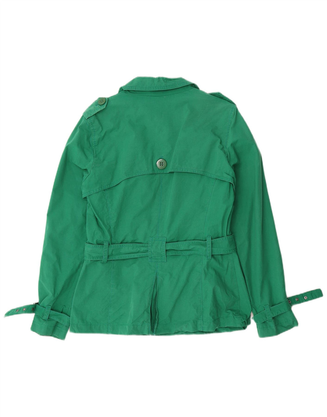 Trenci scurt pentru femei Marks & Spencer UK 12 bumbac verde mediu