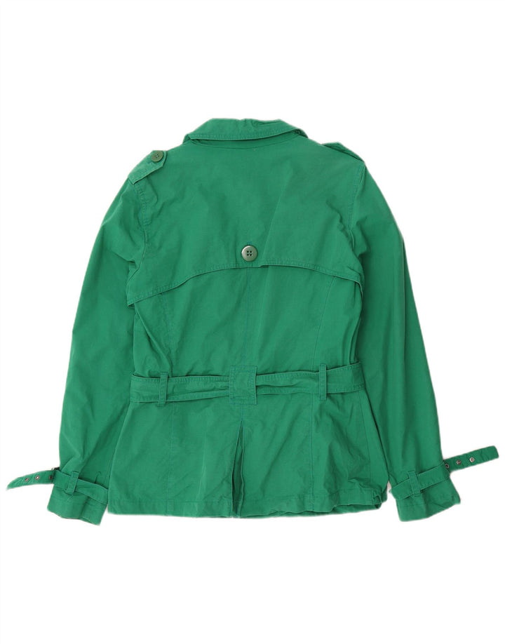 Trenci scurt pentru femei Marks & Spencer UK 12 bumbac verde mediu