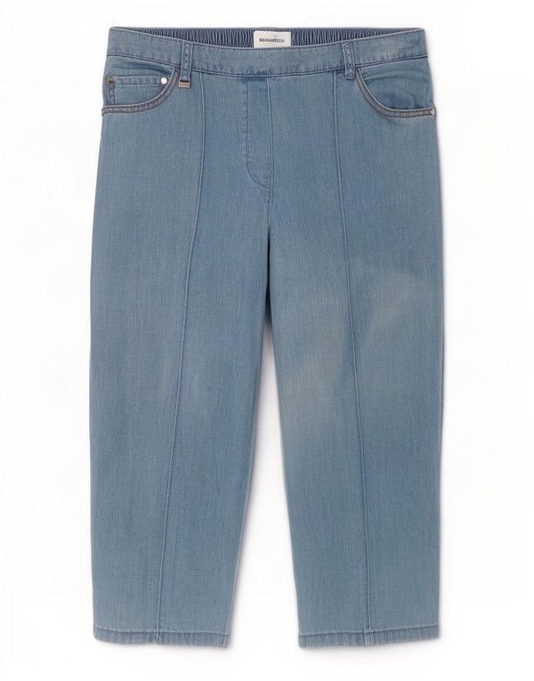 Pantaloni Capri pentru femei Marks & Spencer UK 12 Medium W28 L17 Bumbac albastru