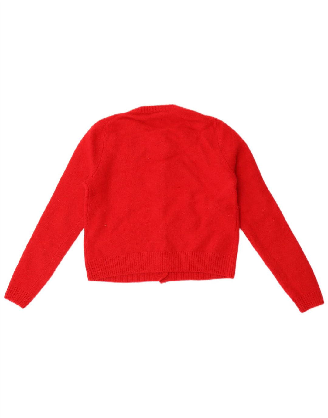 Pulover cardigan pentru femeie Zara Marea Britanie 8 Lână roșie mică