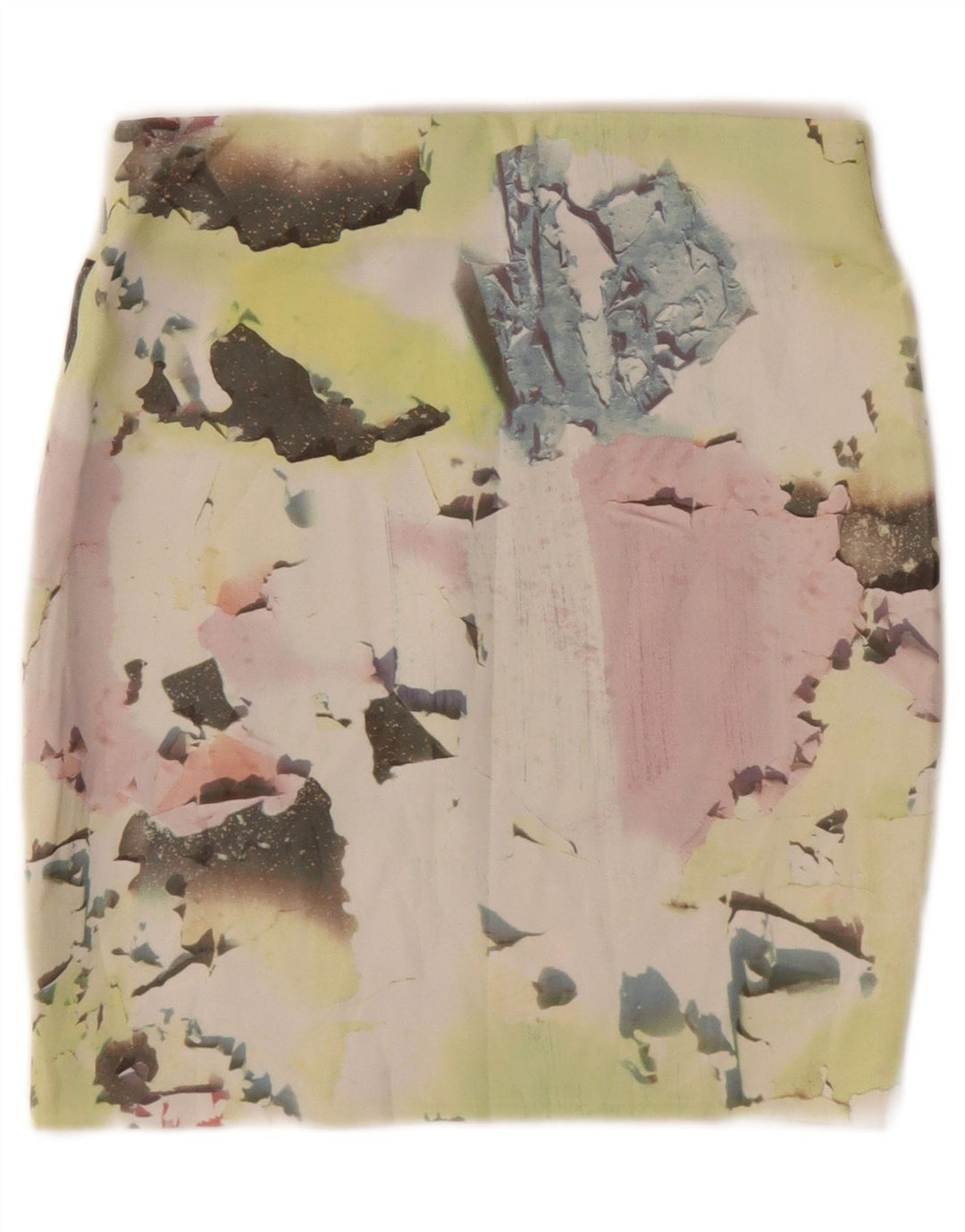 Fusta creion cu model abstract pentru femei Zara Medium W28 Multicolor