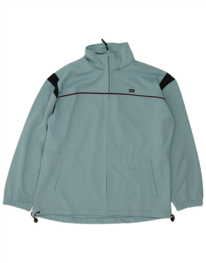 Jachetă de trening pentru bărbați Asics, 2XL, poliester color bloc, albastru