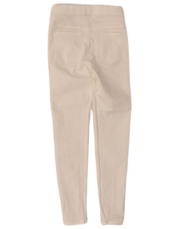 Marks & Spencer Pantaloni casual jegging pentru femei UK 8 Small W24 L26 Alb
