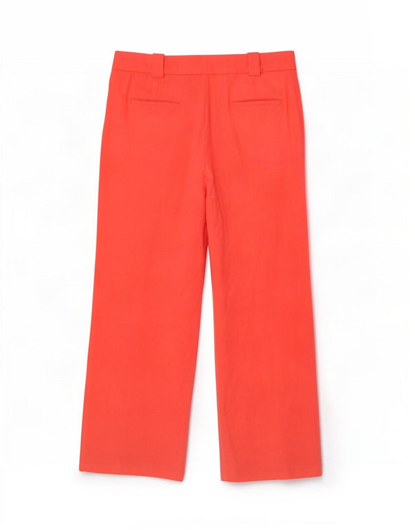 Pantaloni chino pentru femei cu picioare largi Zara EU 42 L32 L29 L29 Roz