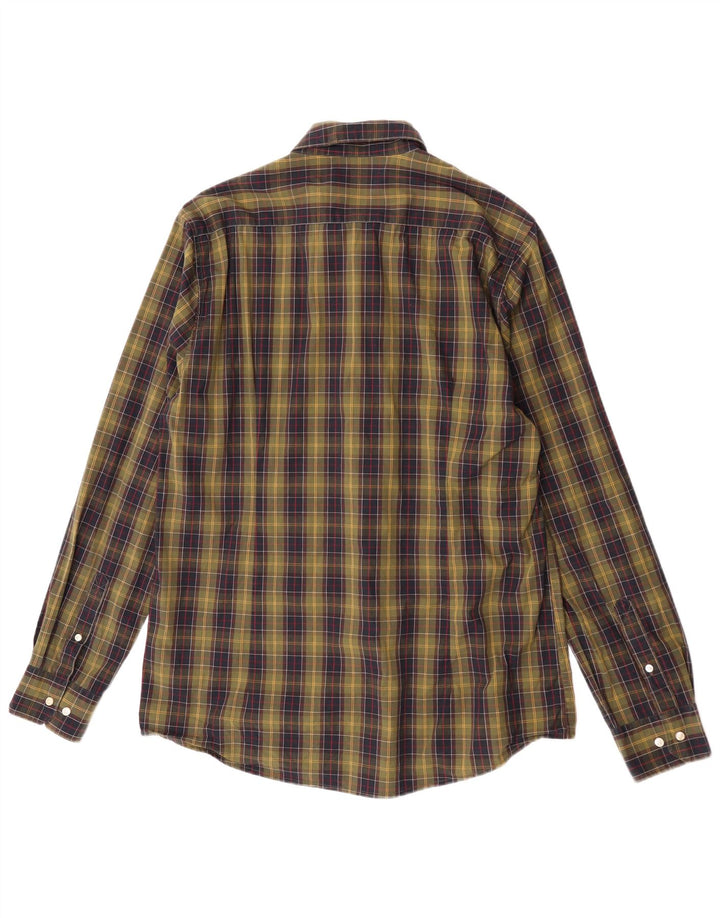 Cămașă pentru bărbați Barbour Tailored Fit, bumbac cu carouri mare, kaki