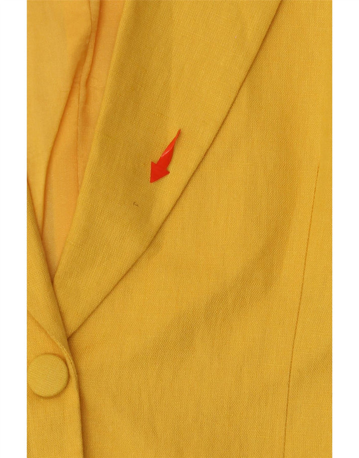 POP 84 Jachetă pentru femei cu 2 nasturi, UK 12, in galben mediu