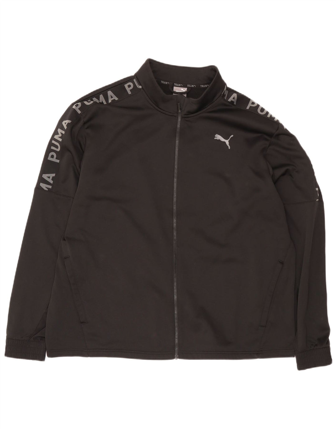 Jachetă de trening cu grafică Puma pentru bărbați, poliester negru 2XL