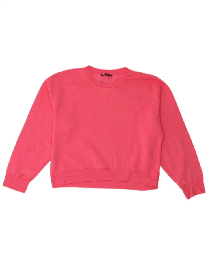 Pulover pentru damă Zara UK 14 Poliester roz mediu