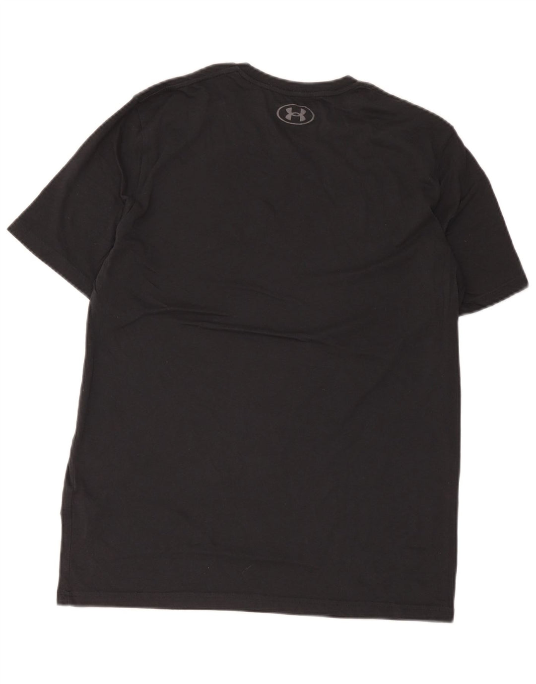 Tricou grafic Under Armour pentru bărbați Top mediu din bumbac negru