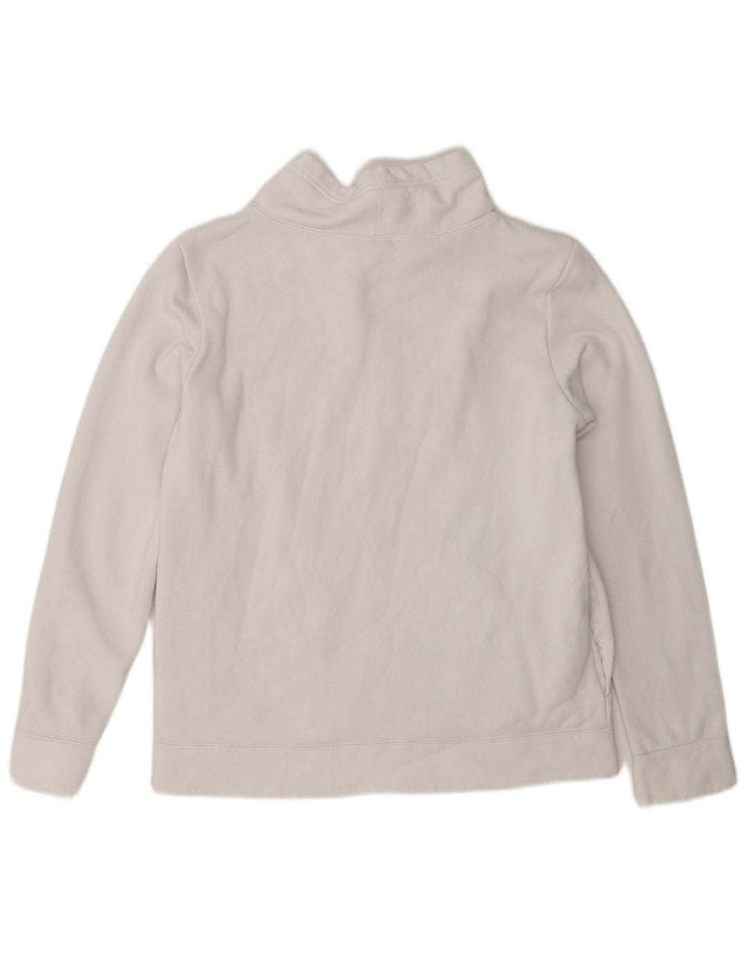 PUMA Womens Graphic Sweatshirt Jumper UK 12 Medium White Cotton