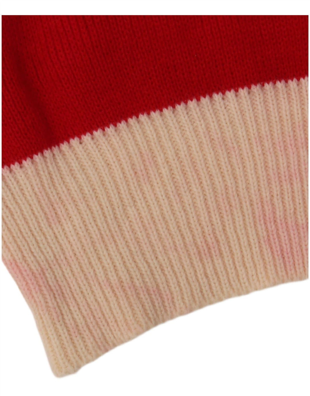 Pulover VINTAGE pentru femei cu gât polo IT 48 XL roșu acrilic colorat