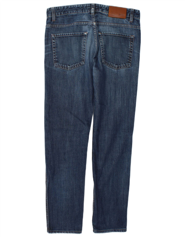 Blugi slim pentru bărbați Hugo Boss W30 L28 Bumbac albastru