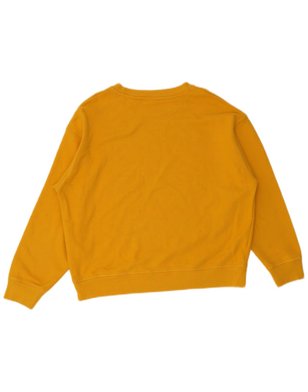 Levi's Pulover cu grafic pentru femei UK 16 Mare Bumbac galben