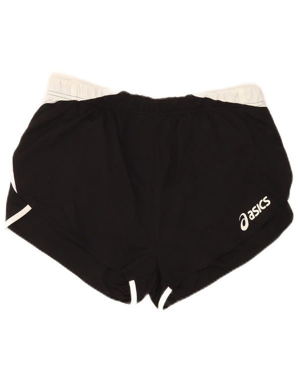 Pantaloni scurti sport Asics pentru femei UK 12 Medium Black Colorblock Poliester