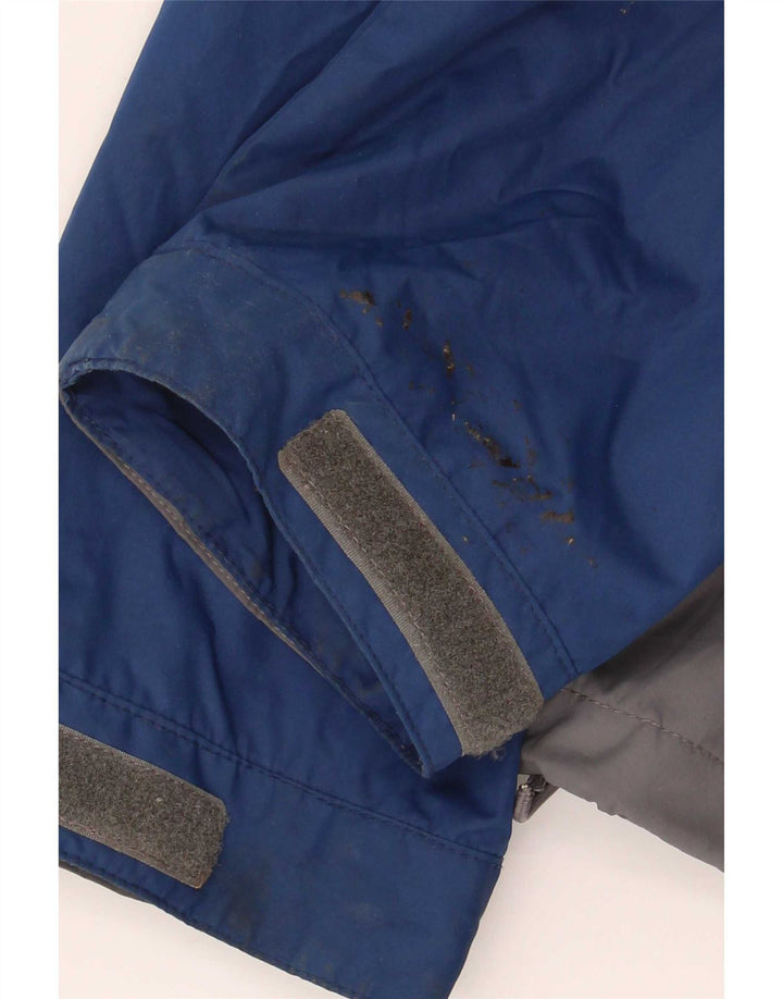 Jachetă de ploaie cu glugă pentru bărbați Fat Face UK 42 XL Gri poliester color bloc
