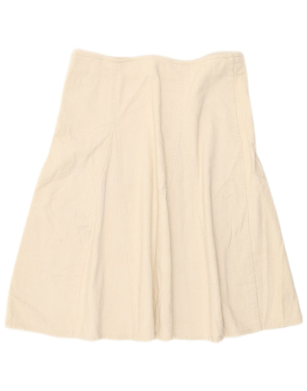 Fusta pentru femeie din velur Zara Medium W28 Bumbac Alb