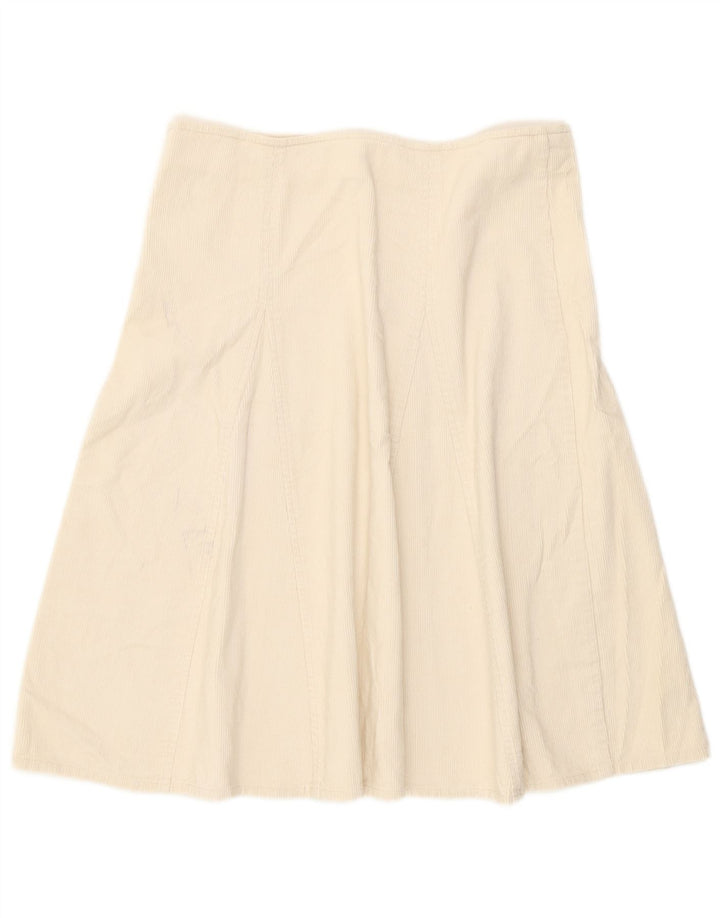 Fusta pentru femeie din velur Zara Medium W28 Bumbac Alb