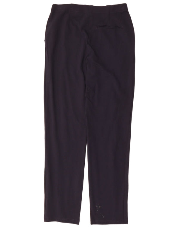 MARKS & SPENCER Womens Chino Trousers UK 12 Medium W30 L31 Navy Blue