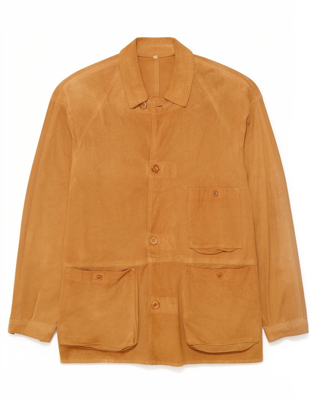 Jachetă vintage pentru bărbați din piele intoarsa IT46 Small Beige